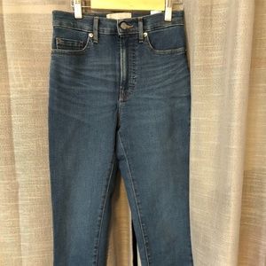 Everlane High Rise Slim Straight Ankle sz 25